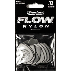 Bolsa 12 Púas Dunlop 541P-073 Flow Nylon 0.73mm Pickers