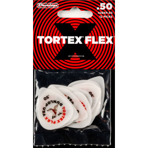 Bolsa 12 Púas Dunlop 428XP-050 Tortex Flex X 0.50mm Pickers
