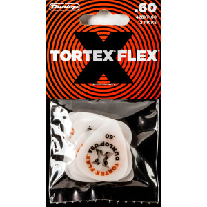 Bolsa 12 Púas Dunlop 428XP-060 Tortex Flex X 0.60mm Pickers