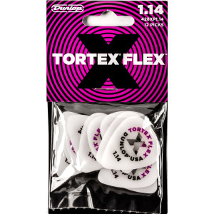 Bolsa 12 Púas Dunlop 428XP-114 Tortex Flex X 1.14mm Pickers