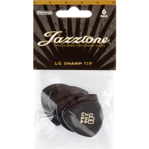 Player´s Pack 6 Púas Dunlop 477P-208 Jazztone Large Sharp Tip