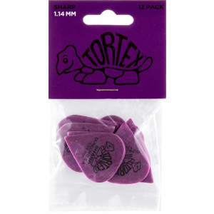 Player´s Pack 12 Púas Dunlop 412P-114 Tortex Sharp 1.14mm