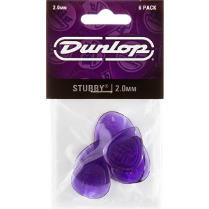 Player´s Pack 6 Púas Dunlop 474P-200 Stubby Jazz 2.00mm