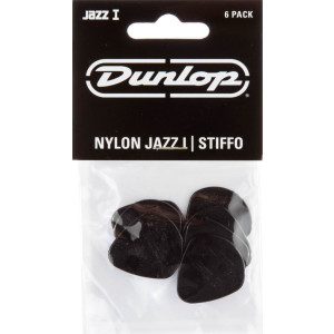 Player´s Pack 6 Púas Dunlop 47P-1S Nylon Jazz I Negra