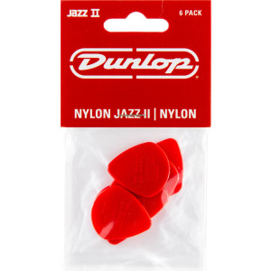 Player´s Pack 6 Púas Dunlop 47P-2N Nylon Jazz II Roja