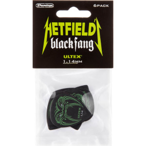 Player´s Pack 6 Púas Dunlop PH112P-114 Hetfield Black Fang 1.14mm