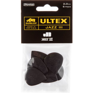 Player´s Pack 6 Púas Dunlop 427P-200 Ultex Jazz III 2.00mm