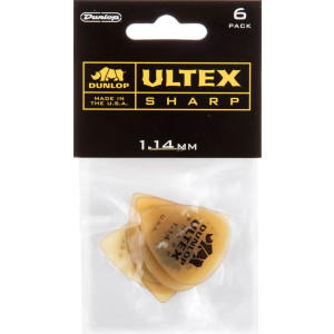 Player´s Pack 6 Púas Dunlop 433P-114 Ultex Sharp 1.14mm