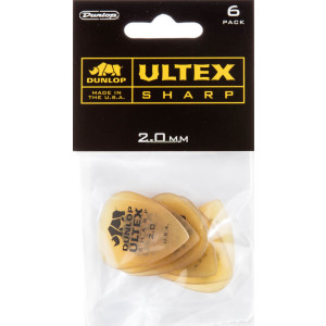 Player´s Pack 6 Púas Dunlop 433P-200 Ultex Sharp 2.00mm