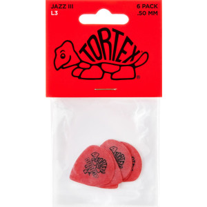 Player´s Pack 6 Púas Dunlop 472PL3 Tortex Jazz 0.50mm