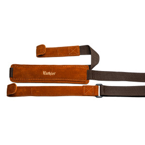 Correa Guitarra Luthier Acolchada Nuevo Diseño Marrón