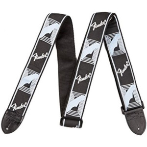 Correa Fender 099-0681-543 Monogrammed Negra/Gris Claro/Gris Oscuro 2