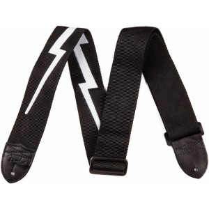 Correa Fender 099-0613-106 Lightning Bolt Nylon Negra 2