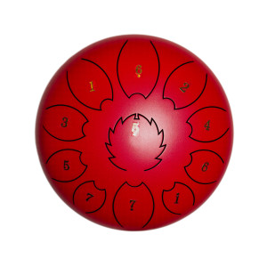Steel Tongue Drum F-Zone STD1011N Rojo (10