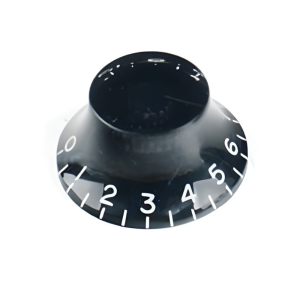 Botón Gotoh Les Paul KB-160 Negro Conico