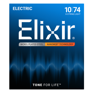 Juego 8 Cuerdas Guitarra Eléctrica Elixir Nanoweb 12062 (010-074)