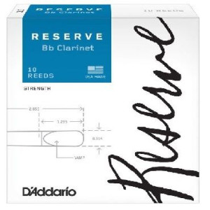 Caja 10 Cañas Clarinete Rico Reserve 2½