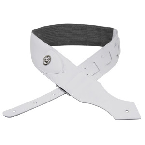 Correa Guitarra BG Comfort Fashion Piel Blanca GLA18