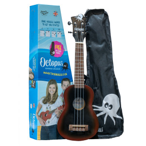 Ukelele Soprano Octopus UK-205BKB Negro Burst