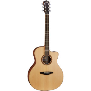 Guitarra Acústica Veelah V3-GACE2W Cutaway Electrificada