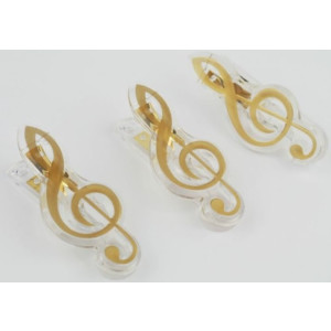 Clip Clave De Sol Agifty C-1065 Dorado 7cm