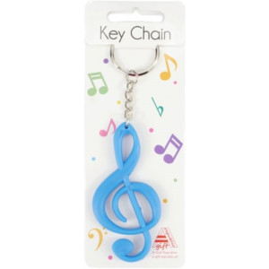 Llavero Clave De Sol Agifty K-1003 Azul