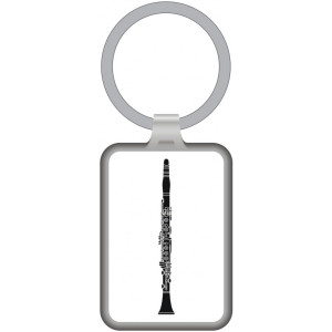 Llavero Clarinete Agifty K-1060 Blanco